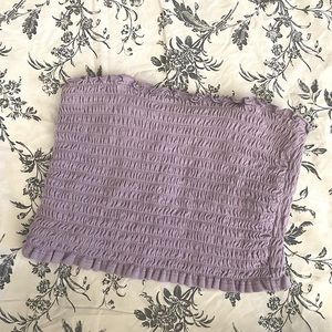 Light purple tube top with straps